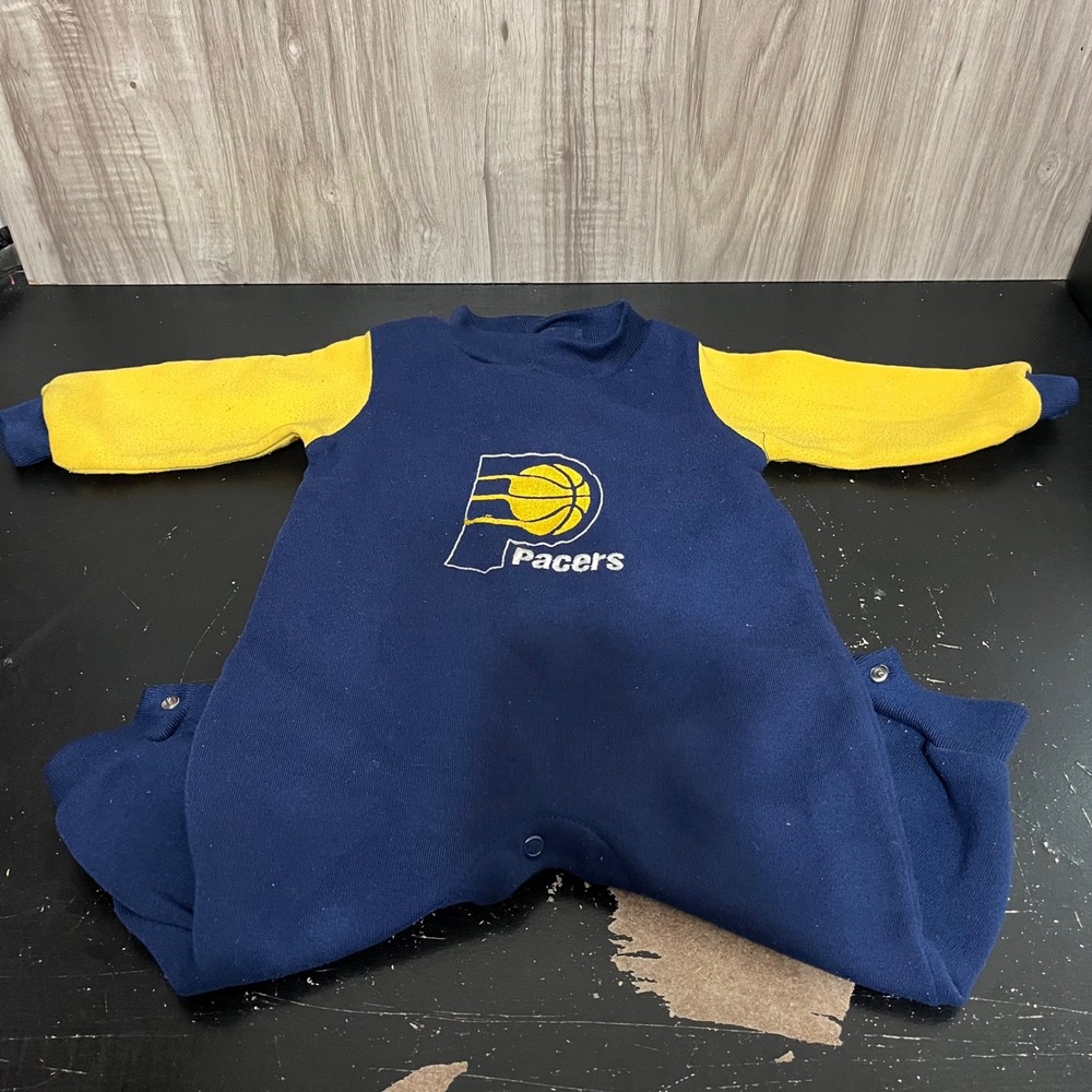 Indiana Pacers baby One Piece Onesie 12M 12 Months buttons